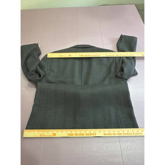 Vintage Bert Pulitzer Gray pure Wool Blazer Jacket Tailored USA‎ Fits 44R to 46R - Picture 7 of 13